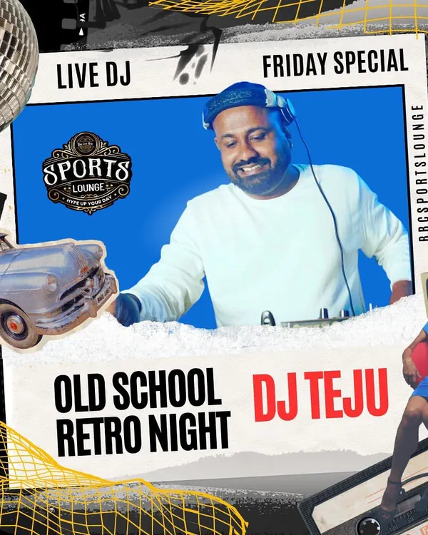 A poster for one of my Old School Retro Nights. I love digging into the classics and playing the hits from the 80s and 90s for a nostalgic party.