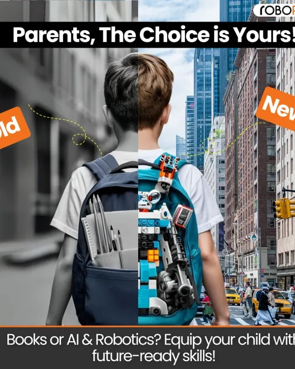The choice is clear: will it be old-school books or future-ready skills in AI and robotics? We empower your child with the tools they need to thrive in a new world of technology.