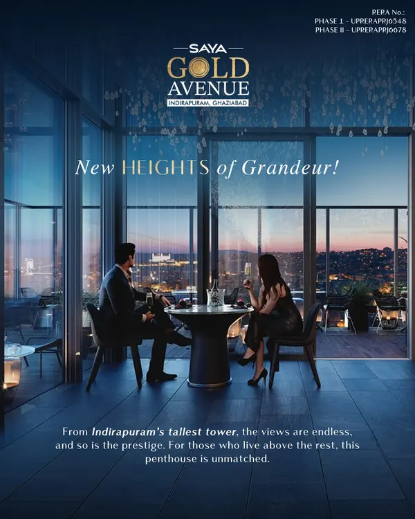 From the top of Indirapuram’s tallest tower, the views are endless, and so is the prestige. We designed our penthouses for those who seek a life above the rest, offering unmatched panoramic views of the city skyline.
