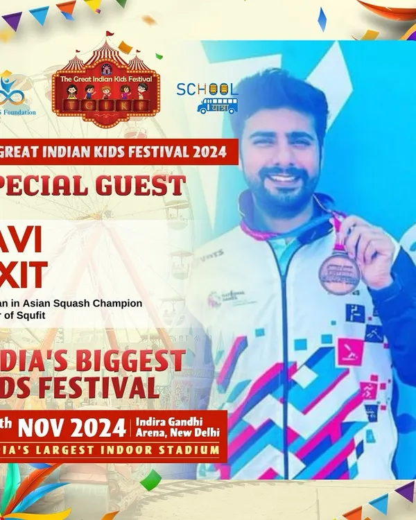 I was honored to be invited as a special guest at The Great Indian Kids Festival 2024. It's a privilege to inspire the next generation.