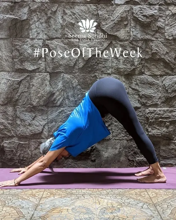 Our pose of the week is Downward Facing Dog. This ultimate yoga pose benefits the entire body, from stretching the hamstrings to strengthening the arms, all while calming the mind.