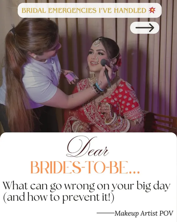 Dear Brides-to-be, a lot can go wrong on your big day, but don't worry, I've seen it all and know how to prevent it. This series covers real bridal emergencies I've handled so you don't have to.