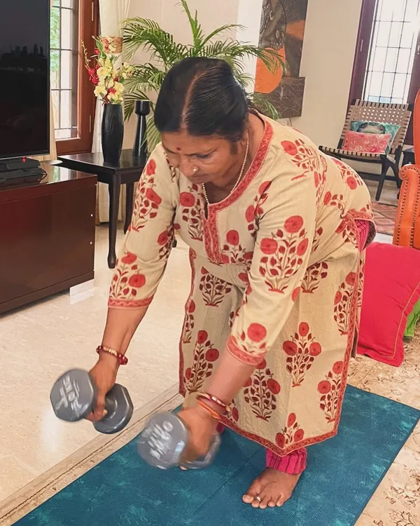 This is one of my proudest moments. I convinced my own mother to start strength training, and now she lifts weights three times a week. It’s proof that it is never too late to build strength and reclaim your health, and I can guide your family to do the same.
