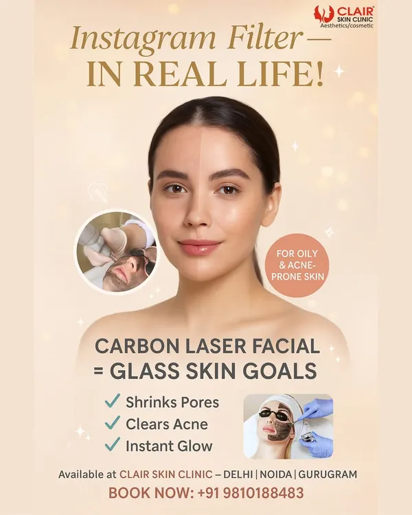 Get that Instagram filter look in real life with our Carbon Laser Facial. It's our go-to treatment for shrinking pores, clearing acne, and delivering an instant glass skin glow, especially for oily and acne-prone skin.
