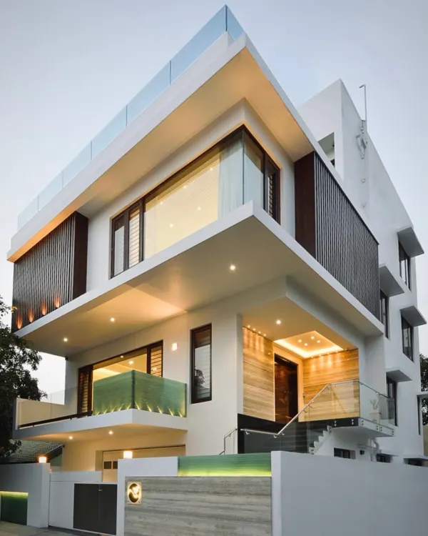 An embodiment of modern minimalism and architectural elegance. This residence seamlessly balances clean lines with warm, natural textures, creating a space that’s both inviting and sophisticated.