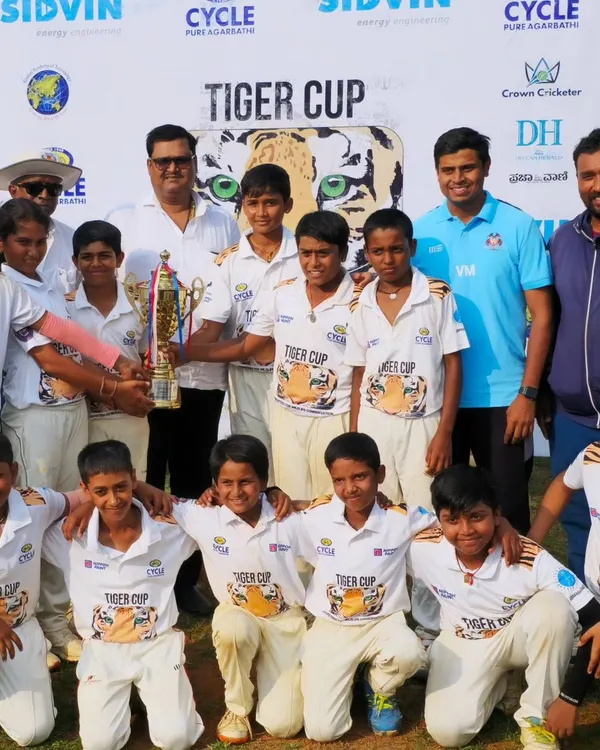 Our U12 team celebrating their Tiger Cup victory. This win is a testament to their hard work and the curriculum-based coaching they receive at the academy.