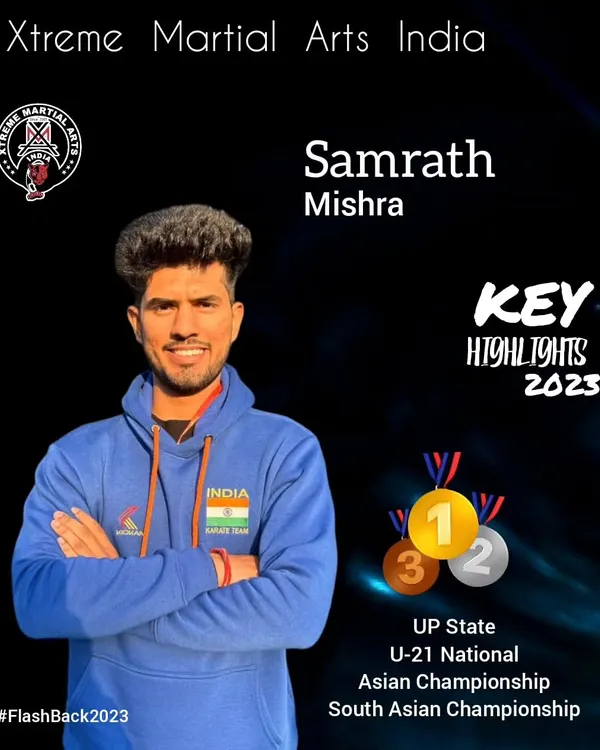 A summary of the hard work and dedication from my student, Samrath Mishra, in 2023. His journey includes a Gold at the U-21 Nationals and representing India internationally, proving our training prepares fighters for the biggest stages.