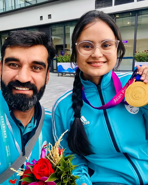 The ultimate prize. This Gold medal from the Asian Para Games is a testament to our student's incredible focus and dedication. We are immensely proud of this achievement.
