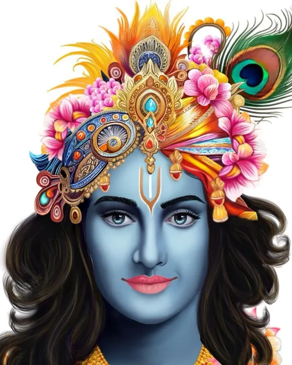 This digital painting of Krishna was a special commission for a Janamasthami event. I love bringing mythological figures to life with rich colors and intricate details using my iPad.