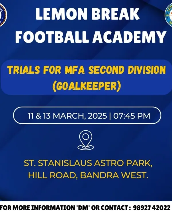 We are always looking for new talent. This was our call for goalkeepers to attend trials for our MFA Second Division team.
