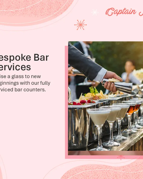 Raise a glass to new beginnings with my bespoke bar services. This image shows a bartender crafting elegant cocktails, a service that adds a touch of sophistication to any wedding reception.