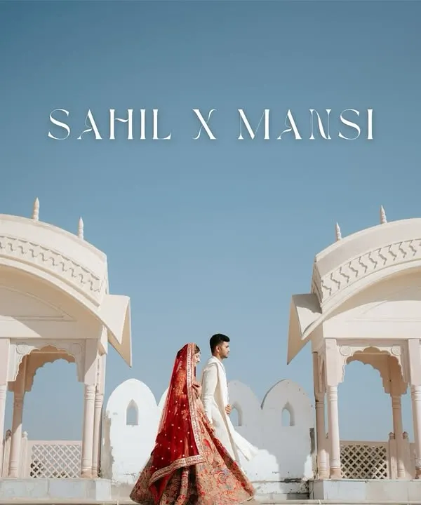 A majestic portrait of the couple against the stunning architecture of Kesarbagh Palace in Chittorgarh. This is the essence of a royal Rajasthan wedding, a story of love as grand as the setting itself.