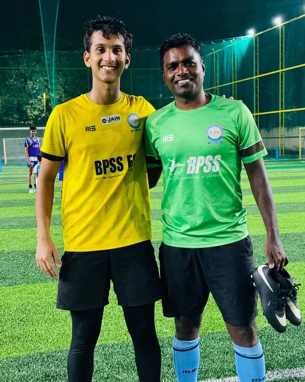 We are proud to see our player Md Saad Ibrahim, in his BPSS training kit, representing Karnataka in the Swami Vivekananda U-20 Men’s National Football Championship.