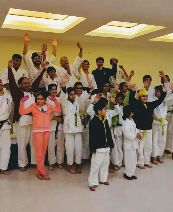 Happiness is practicing karate together. The positive energy and camaraderie in our dojo are what make our community so strong.