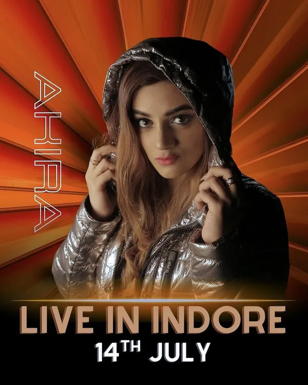 Indore, are you ready? A poster for my live show, promising music, madness, and magic.