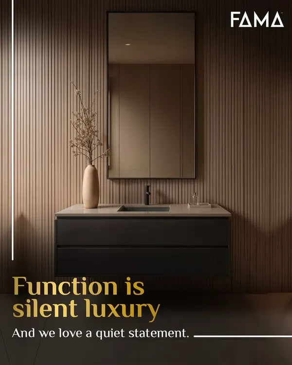 I believe function is a silent luxury. This floating vanity is a quiet statement in efficiency, with its clean lines, ample storage, and minimalist hardware. It proves that the smartest designs don't need to shout.