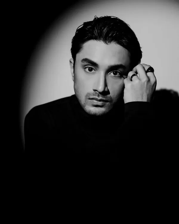 A classic and intense portrait of actor Lakshya Parikh. For this studio photoshoot, we went with a timeless black turtleneck to create a simple yet powerful and moody look.