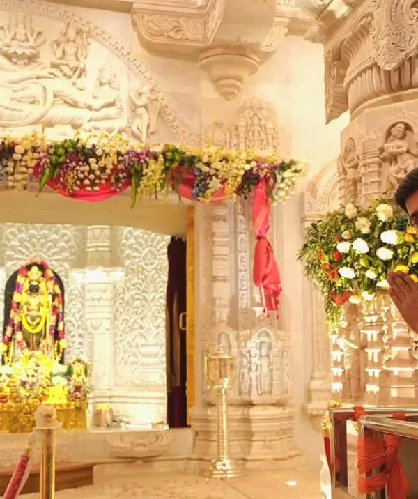 A cherished moment after offering 'Sangeet Seva' at the Ayodhya Ram Mandir on the special occasion of Ram Navami. It was a truly blessed experience.
