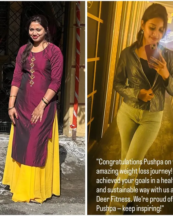 I am so proud to share Pushpa's amazing weight loss journey with us. She achieved her goals in a healthy and sustainable way, and her dedication is truly inspiring to all of us.