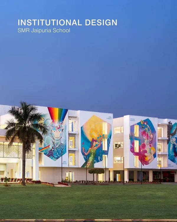 We believe institutional buildings should inspire and engage. At the SMR Jaipuria School, we collaborated with artists to turn the building's facade into a vibrant canvas, creating a landmark that reflects the creativity and spirit of the student community within.