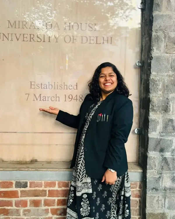Celebrating International Women's Day at my alma mater, Miranda House. It felt special to return as an advocate to the place that played a big role in my education.