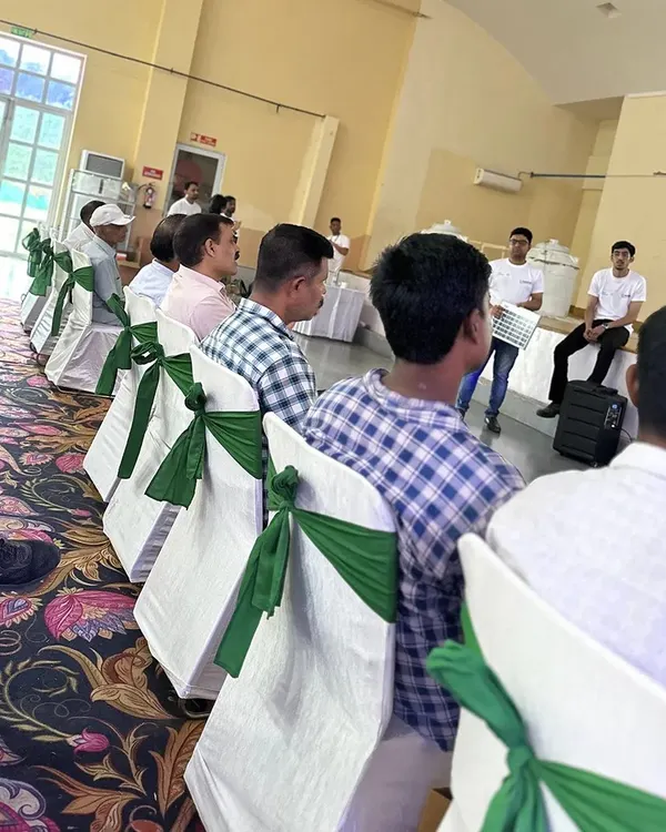 Here's a glimpse of our team presenting the latest updates to our partners in the NCR region. These sessions are crucial for us to share our progress and discuss how we can better automate home water management together.