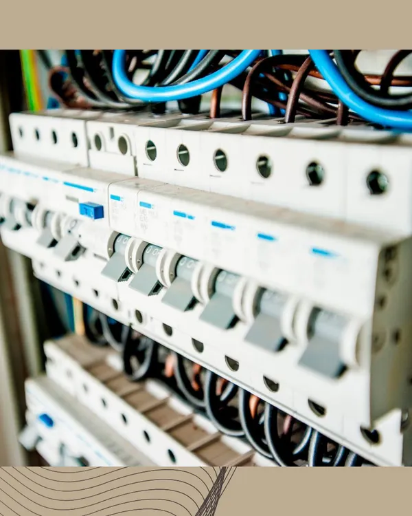 At the core of a KNX system is a professionally installed distribution board. This image shows the clean wiring and robust KNX actuators that form the reliable, hardwired backbone of your smart home.