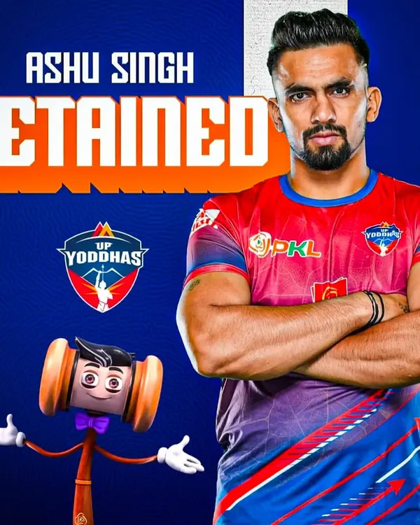Congratulations to my student Ashu Singh for being retained by UP Yoddhas in the Pro Kabaddi League. His dedication is an example for all.
