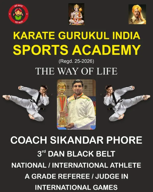This is who I am. A 3rd Dan Black Belt, a national and international athlete, and an A-Grade Referee. I am Coach Sikandar Phore.