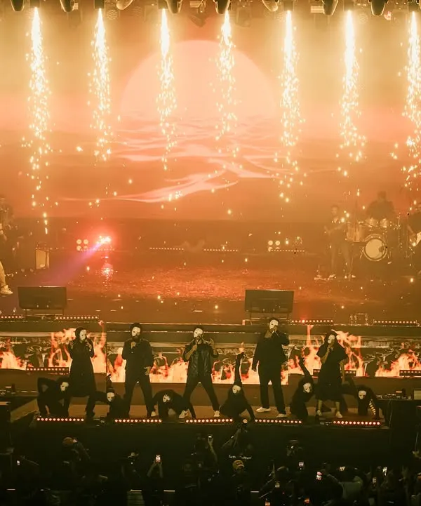 A snapshot of the sheer scale and spectacle we create for live concerts. This was a highlight from Amit Trivedi's 'Indradhanush' show, where we filled the stage with pyrotechnics, dramatic lighting, and powerful choreography to match the epic music.