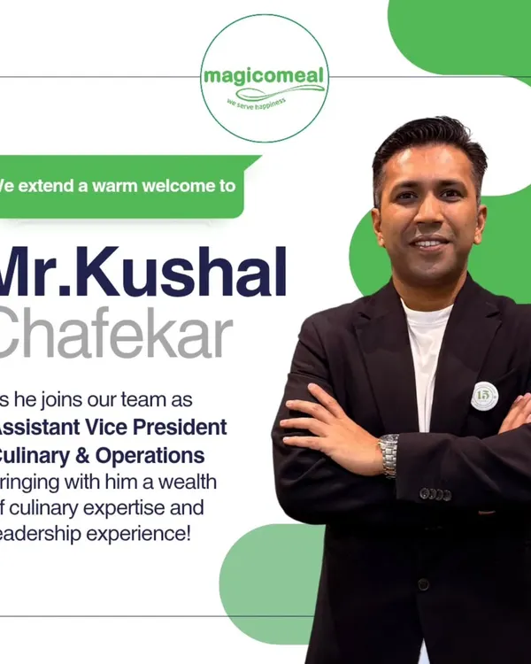 I am excited to welcome Mr. Kushal Chafekar as my Assistant Vice President of Culinary & Operations. His wealth of culinary expertise and leadership experience will be invaluable in driving excellence.