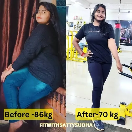 We are so proud to share Arushi's journey. She lost 16 kg in 4 months with our online coaching, proving that consistency with the right plan delivers amazing results.