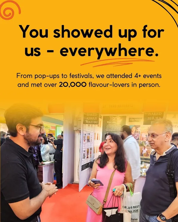 You showed up for us everywhere. From pop-ups to festivals, we attended over 4 events and met more than 20,000 flavour-lovers in person. Your support means the world to us.
