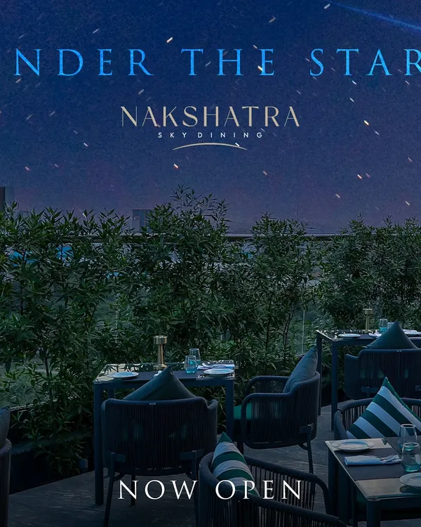 Nakshatra Sky Dining is now open. We invite you to dine under the stars and experience a new height of culinary excellence in East Delhi.