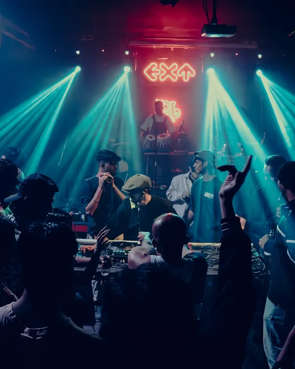 The vibe at an Open Decks night is all about love and unity. A shot of the packed dance floor with everyone lost in the music.