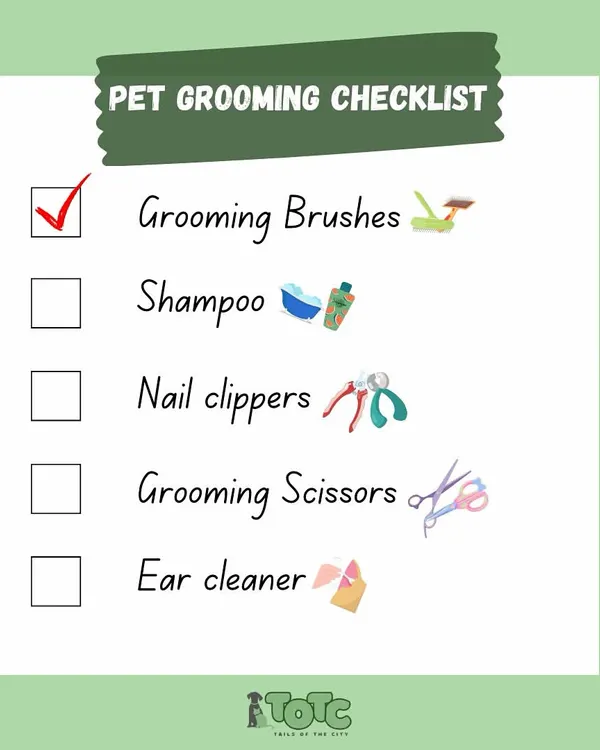 Here's a handy pet grooming checklist to help you care for your furbaby at home. We stock all these essentials, from brushes and shampoos to nail clippers.