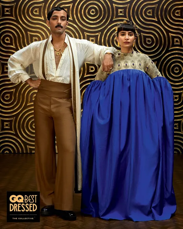 The final shot from my GQ Best Dressed feature. I'm wearing a sculptural Raw Mango dress, a piece that perfectly represents my love for fashion that pushes boundaries.