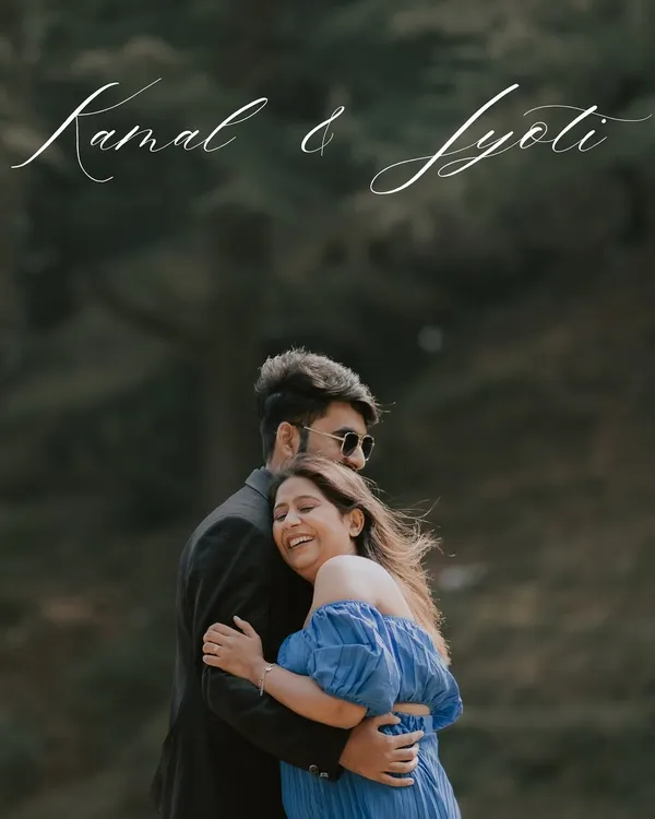A moment of pure happiness and a heartfelt hug, set against the lush green backdrop of Mussoorie.