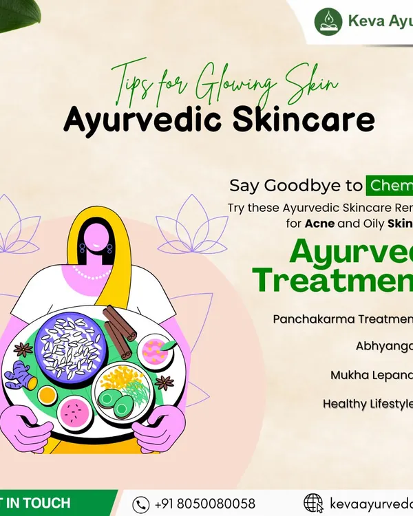 Say goodbye to harsh chemicals with our Ayurvedic treatments for glowing skin. We utilize therapies like Panchakarma for detoxification, Abhyanga for nourishment, and Mukha Lepana (herbal face therapy) to specifically target acne and oily skin.