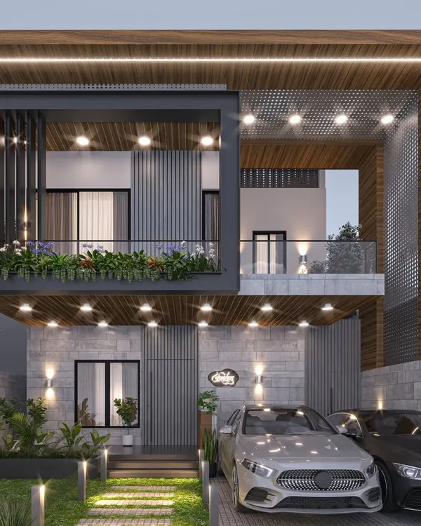 This is what we love to create: a modern home where bold lines, natural textures, and thoughtful lighting come together. We design exteriors that feel both impressive and inviting, setting the tone for the story that unfolds inside.