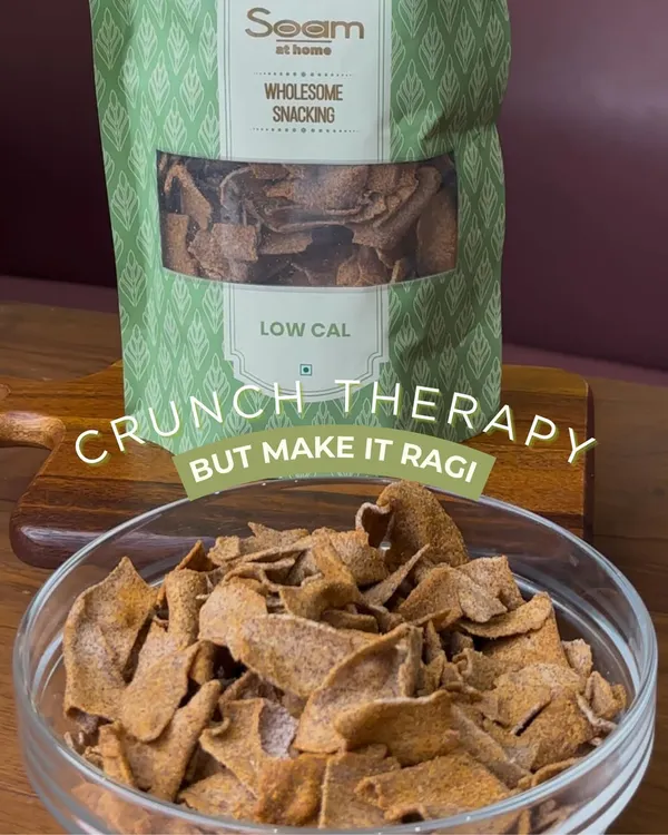 Crunch therapy, but make it ragi. This bowl of my crispy, baked Ragi Chips is the perfect way to snack smart and satisfy your craving for a wholesome crunch.