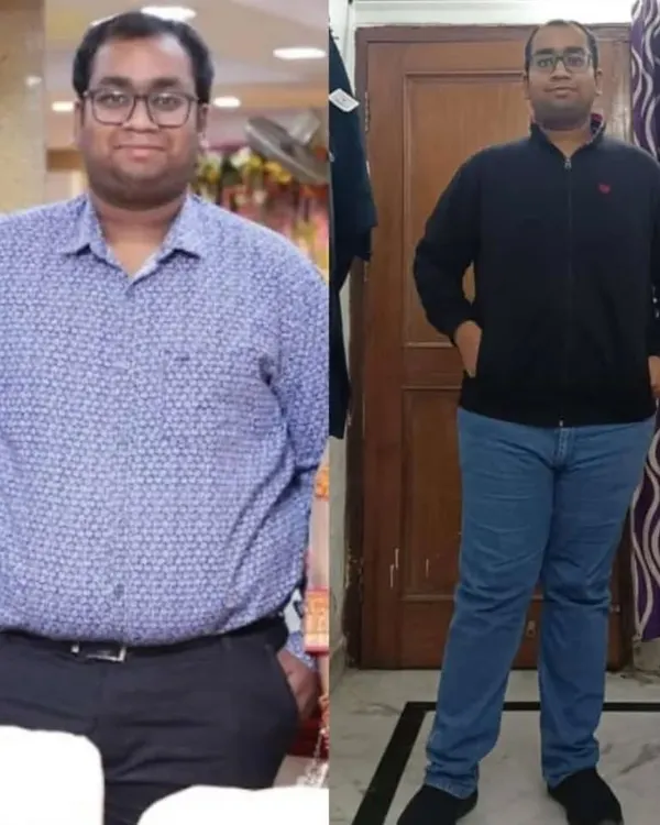A picture is worth a thousand words. This incredible before-and-after transformation shows what's possible with a customized diet plan and consistent effort. I am so proud of my client's journey.