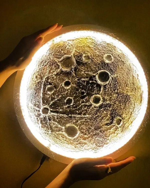 Have you ever wanted to hold the moon in your hands? In our 3-D Moon Texture art workshop, you can create this beautiful, glowing piece for your home. Join us to learn the techniques and make your own.