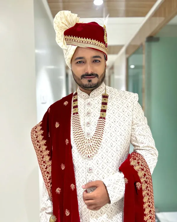 This is my signature natural groom makeup. I evened out the skin tone and controlled any shine to create a matte look that is perfect for wedding photography, ensuring he looks like the best version of himself.
