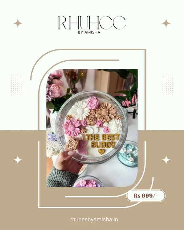 Celebrate the bond that makes life beautiful. Our 'The Best Buddy' candle is a perfect personalized gift for your forever friend, available for just Rs 999.