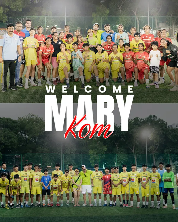 A moment of true inspiration. Welcoming the legendary Indian Olympic boxer, Mary Kom, to our campus. Her journey and spirit motivate our young athletes to dream bigger.