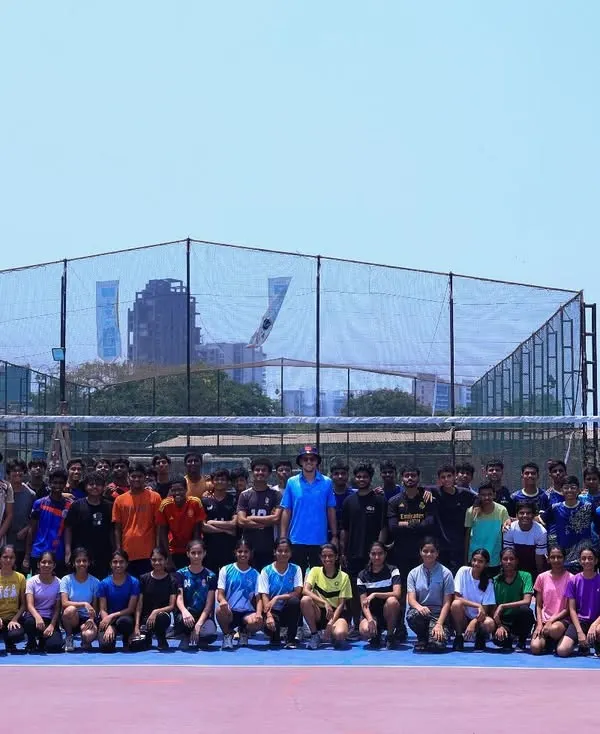 A group photo of our entire academy, including players from all batches and our full coaching staff. This is our Mintonette+ family.