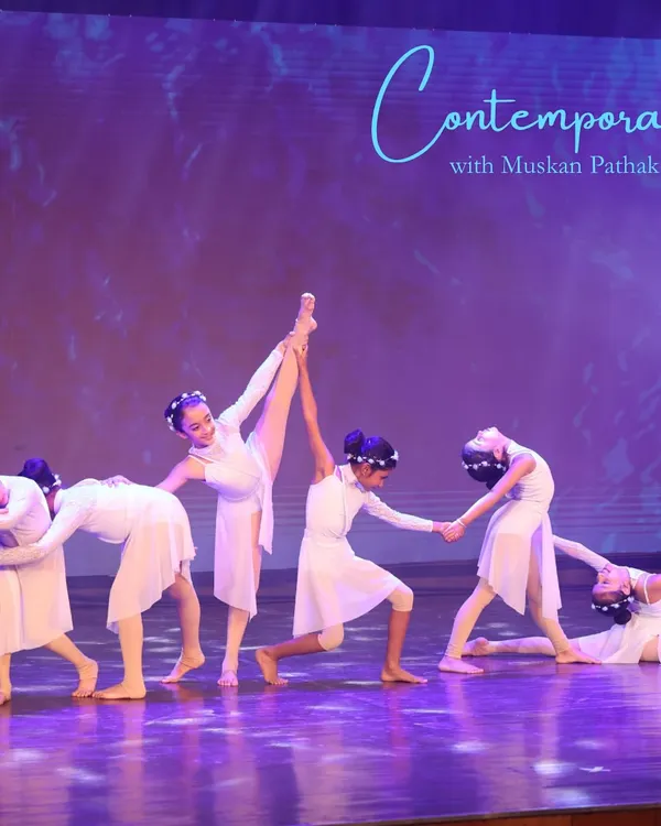 This is the moment it all comes together. Our young dancers showcase their grace, flexibility, and teamwork in a stunning contemporary performance, capturing the magic we create on stage.