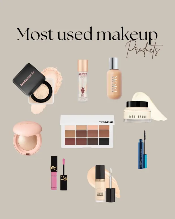 A snapshot of my most-used and trusted makeup products from the past year. These are the heroes in my kit that have helped create countless glowing looks.