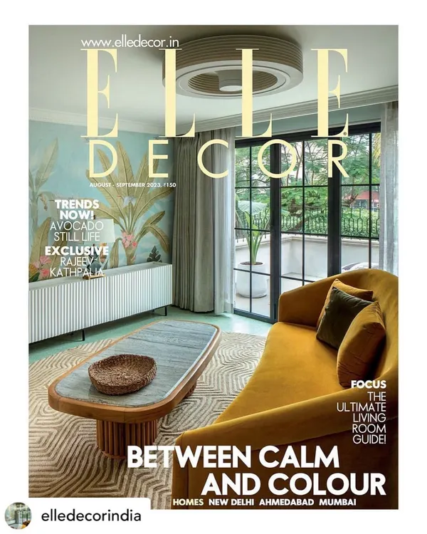 We are thrilled to see our collaboration on Summer Haus featured on the cover of Elle Decor India. This project was a beautiful journey of blending cinematic influences with a calm, colorful design palette.